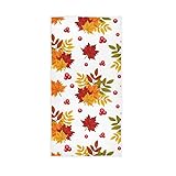 CHIFIGNO Herbstbeeren, Blätter, Handtuch, saugfähig, weich, Küchen-Geschirrtücher, dekorative Handtücher für Badezimmer, Hotel, Fitnessstudio, Spa, 76,2 x 38,1 cm