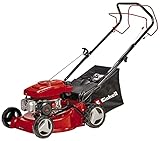 Einhell Benzin-Rasenmäher GC-PM 40/2 S (2 kW, 1-Zylinder 4-Takt-OHV-Motor, abschaltbarer Hinterradantrieb, 7-stufige zentrale Schnitthöhenverstellung, 45 l-Grasfangsack)