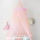 rongweiwang Multifunktionales Moskitonetz Baldachin für Verschiedene Zwecke, einfach zu installierendes Polyester Baldachin, Moskitonetz, Baby Baldachin, Rose Hermosa