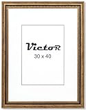 VictoR Bilderrahmen Boho Gold in 30x40 cm, Leiste: 30x16mm, Vintage Deko Rustikal