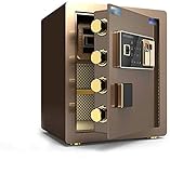 Safes Sicherheitsbox für Sicherheitsschränke Hochaktualisiert Diebstahlsicherheit Passwort Stahl Safe Geeignet für: Büro, Wirtschaftsschränke, Braun
