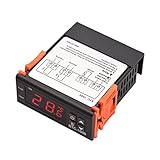 XINDELE Digitaler Temperaturregler Digitaler Temperaturregler STC-1000 Intelligenter Temperaturregler DC 24V Kühlschrankthermostat Unterstützung Heizen/Kühlen/Temperaturkorrektur/Verzögerter Start/Ala