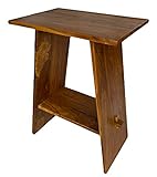 Fahome Teakholz Waschtisch Waschbeckenuntertisch 70 x 60 x 40 cm Ablagetisch Natur Braun Landhausstil Massiv Holz