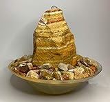 Zimmerbrunnen RSA 20cm in Glasschale Peony (Schalenfarbe: Amber)