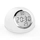 HOOBBI LED-Gesture Induction Wake-up-Lampe mit Wecker Bunte RGB-Atmosphären-Lampe Touch-Induktions-Nacht Wecker Schreibtischlampe