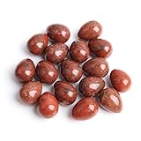 AZOOB 20 mm natürliches Ei Kristall Massage Ei Anhänger Anhänger Herstellung Dekoration geeignet for Möbel Dekoration JIYUEYIN (Color : Blue Spot Stone, Size : 1pc Egg)