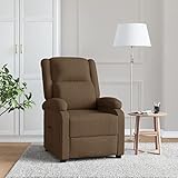 BULANED TV-Relaxsessel, Kinosessel, Fernsehsessel, Ohrensessel, Recliner Chair, Relaxsessel & -liegen, Heimkino Sofa, Braun Stoff