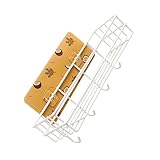 Angoily Schmiedeeiserne Lagerregal Metall Lagerkörbe Metall Regal Wandregal Regal Wand Montiert Obstkorb Dusche Lagerregal Metalldraht Korb Bin Draht Metall Regal Einschichtig