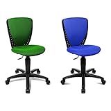 TOPSTAR 70570BB80 High S'cool, Kinder- und Jugenddrehstuhl & 70570BB60 High S'cool, Kinder- und Jugenddrehstuhl, Schreibtischstuhl für Kinder, Bezugsstoff blau