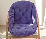 YURRO Dickes Kristall-Samt-Stuhlkissen, Rückenlehne, Stuhl, Sitzkissen, Polster für drinnen und draußen, Büro, Garten, Sofa, Rollstuhl, Sitzmatte mit Riemen