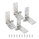 TamBee Türscharniere, 180 Grad, robuste Scharniere für Holztüren, Schaft 304 Edelstahl oben und unten Set, Scharniersystem (2 Paar)