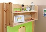 Einhängeregal für Kinderbetten Kiefer Natur Verschiedene Größen, Größe:B80 / H40 / T17 cm
