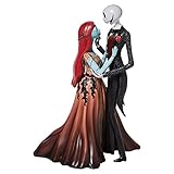 Enesco Disney Showcase Couture de Force The Nightmare Before Christmas Jack und Sally umarmende Figuren, Mehrfarbig, 6008701, 9.5 in H x 5.5 in W x 6.75 in L