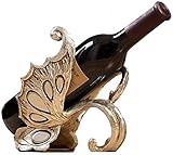 WQQLQX Statue Skulptur Harz Weinregal Deko Wohnzimmer Esszimmer Weinschrank Dekoration Weinregal Einfach Skulpturen