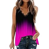 Pianshanzi Tanktop Damen Crop Tank Tops Elegant V-Ausschnitt Ärmellos Bluse Sommershirt Bequeme Mode Ärmellos Tanktops Spaghettiträger Trendy Sommer Pullover 2023