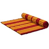 Asia WOHNSTUDIO ROLLMATTE, Kapok Rollmatte der Marke Asia Wohnstudio, 200cm (Länge) x 145cm (Breite) x 4,5cm (Höhe), Thailändische Rollmatte, Entspannungsmatte, Yogamatte, Pilates, Rollmatratze