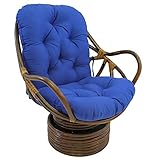 CYAYQ Nachhaltiges, weiches Rattan-Kissen, Ersatzkissen für den Innenbereich, wasserdicht, kein Rattan-Rahmen, für Terrasse, Garten, dunkelblau, 121,9 x 61 x 12,7 cm