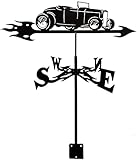 Metall-Wetterfahne, Vintage-Wetterfahne, langlebiger Windrichtungsanzeiger für Outdoor, Garten, Dach, Koppel, Dekoration, Windfahne