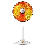 HUUG Langlebige Heizung, Raumheizung, Innenraum, oszillierender Heizstrahler für große Räume, Heizungen im Innenbereich, 600 W/1200 W, verstellbare Höhe, Heizlüfter