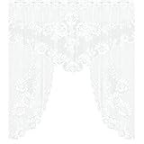 AQ899 Short Curtains Style Scarf Vintage Lace Window Curtain Coffee Style Vintage Kitchen Curtain Home Textiles Curtains Drapes 120x105cm
