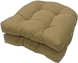 ILLOYD Sitzkissen für den Außenbereich, Schaukelstuhlkissen für den Außenbereich, Gartenhängematten, Stuhlkissen, drehbares Schaukelstuhl-U-förmiges Kissen (kein Stuhl)(Color:Kaffee)