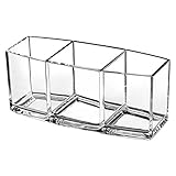 Melchior 2Pcs Makeup Organizer, Kosmetikbox, Makeup Organizer mit 3 FäChern für Make-Up, Kosmetik und SchöNheitsprodukte