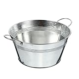 Cabilock 1 Stück Binauraler Eiseneimer Mini-Pflanzen Rustikale Vase Verzinkter Metalleimer Bauernhaus-Blumenvase Töpfe Für Pflanzen Metall-Blumenvase Heim-Eimer Obst- Und