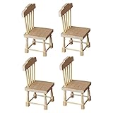 Alasum 4-Teiliges Hocker-Modell Vorgetäuschte Spielzeuge Dekorationen Für Die Küche Hocker Stuhl Mini-Stuhl-Figuren Miniatur-Ornament Mini-Möbel Spielzeug Mini-Hausbedarf