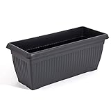 Riesiger Balkonkasten Blumenkasten 70 x 28 cm 30 Liter Blumentopf anthrazit