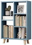 WALLLL Boden-Bücherregal-Stil, Wohnzimmer, Büro, Aufbewahrungsregal, Bücherregal, Bücherregal, Zeitschriftenständer, 50 x 25 x 92 cm