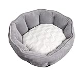 Hundebett Hundekorb Katzenbett Hundekörbchen Katzenbett, Hundebett, Haustierbett, Welpensofa Mit Wendekissen, Hundekorb, Maschinenwaschbare Hundematratze Haustierbett Hundesofa ( Color : A , Size : 55