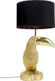 Kare Tischleuchte Toucan Gold, blau, 51552