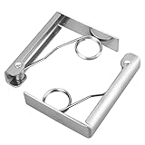 HERCHR 2erTischtuchklammern, Edelstahl Verstellbare Tischklammern 7,6 x 6 cm Tischtuch Clips Outdoor Tischdeckenhalter für 5,5 cm Dicken Tisch, Restaurant, Partys, Hochzeiten