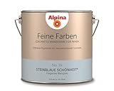 Alpina 2,5 L. Feine Farben, Farbwahl, Edelmatte Wandfarbe für Innen (No.16 Steinblaue Schönheit - El