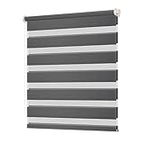HOMEDEMO Doppelrollo Klemmfix ohne Bohren & mit Bohren, Rollos für Fenster und Tür, (Grün, 100x150cm) Duo Rollo Klemmrollo lichtdurchlässig