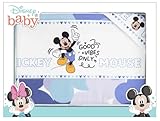 Ellepi Bettwäsche für Neugeborene, Einzelbett, Mickey Mouse, Bettwäsche-Set, Disney, Kinder, Baumwolle, Mädchen, Ecken für Jungen, Bettwäsche, Kissenbezug (Mickey Mouse, Blau)