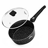 Homelux Pfanne Induktion Antihaft-pfanne mit Deckel 24cm,3L Bratpfanne Hoher Rand Pan mit deckel Aluguss Bratpfanne mit Abnehmbarer Griff Universalpfannen Induktion Pfanne HLDFP81524