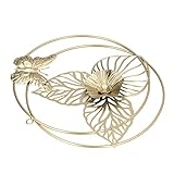 Goldene Blumen-Schmetterlings-Wanddekoration, goldene Schmetterlings-Wandskulpturen aus Eisen, leicht, luxuriös, vielseitig einsetzbar, modern, verschleißfest, einzigartiges Design für das