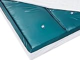 Beliani Wasserbett Matratze Dual 160x200cm Leicht beruhigt blau