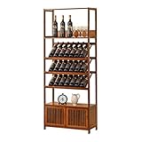 IXART Weinregal/Flaschenregal Kabinett Wein-Halter-Speicher Ständer Wein Display Rack Weinregal Weinregal Storage Rack Wine Abstellflächen Mit Table Top Weinregale für Schränke