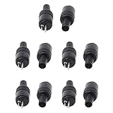 lmoikesz 10 Stück 2 poliger DIN Stecker, professionelles Universal Reparatur Lautsprecher Massage Sessel Stecker Komponenten Zubehör