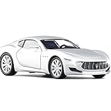 OQOPO Für Maserati Alfieri. 1:32 Automodell Druckgusslegierung Jungen Spielzeug Autos Druckguss & Spielzeug Supercar Sammlerstücke Kinderauto Modellspielzeug (Farbe : Silber)