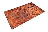 wecon home Badteppich, Badematte, rutschfest und Waschbar, Vintage, Room 9 (60 x 100 cm, rostrot)