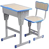 OLOTU Höhenverstellbares Kinderschreibtisch- und Stuhlset, entspiegelter Schreibtisch für den Heimgebrauch in der Schule, Stuhl mit ergonomischer Rückenlehne