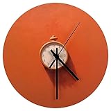 NOLLAM Quarzwerk Wanduhren 30 cm Dekorative Gemälde Uhr Ölgemälde Batteriebetrieben PVC-Material Wanduhr Wanddekoration für Wohnzimmer Küche Zuhause Badezimmer Schlafzimmer zahnrad