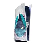 Skin kompatibel mit Sony Playstation 5 PS5 Digital Edition Folie Sticker Graphic Design Dreiecke