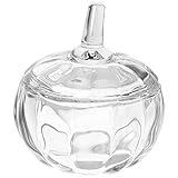 BESTonZON Butterdose Bonbonglas Butterhalter Zuckerdose Butterbehälter Bonboniere Butterschale Glasbehälter Butter Vorratsdose Butterglocke Glasdose Frühstück Käse Tablett Schale