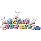 Zerodis Home Décor Products Deko-Accessoires, Hasen-Dekoration, Niedliche Bastel-Osterhasen-Figuren, Bauernhof, Als Geschenk für und Auch für Tisch-Balkon-Ornamente, Lustig (Stil 2)