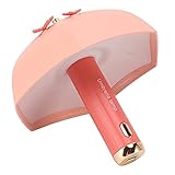 Changor LED-Nachttischlampe, 3 Beleuchtungsmodi, Heimdekoration, niedliches Design, Schreibtischlampe, Regenschirmform, Augenpflege, USB wiederaufladbar, für Wohnzimmer(Rosa)