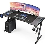 KLIM K140 Gaming Tisch mit LED - NEU 2023-140 x 60 cm Gaming Schreibtisch mit Kabelmanagement und Maus pad - Einfacher Aufbau - Stabiler Schreibtisch aus Metall und Holz - Perfekt für Gaming - Büro